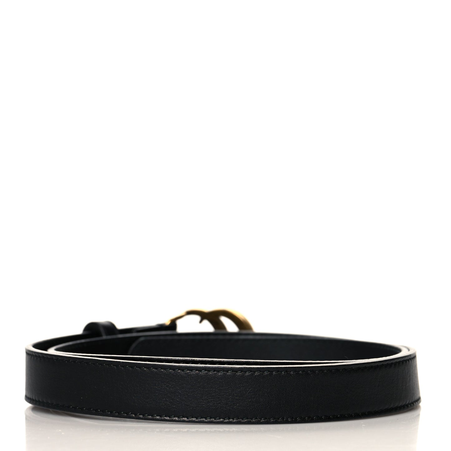 Calfskin Double G 20mm Belt 75 30 Black