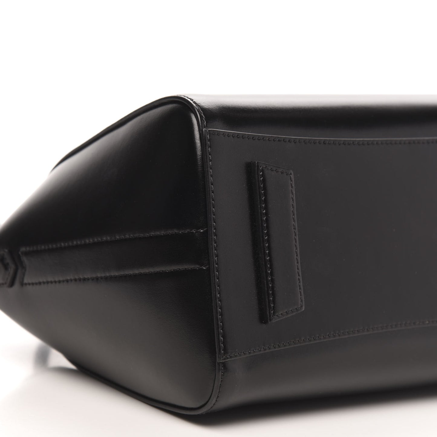 Shiny Lord Calfskin Small Antigona Black