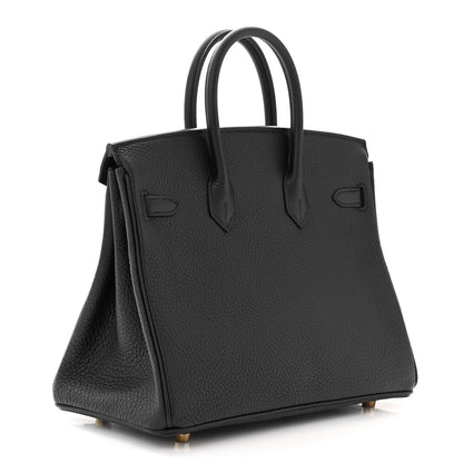 Hermes Togo Birkin 25 Black 3 of 11