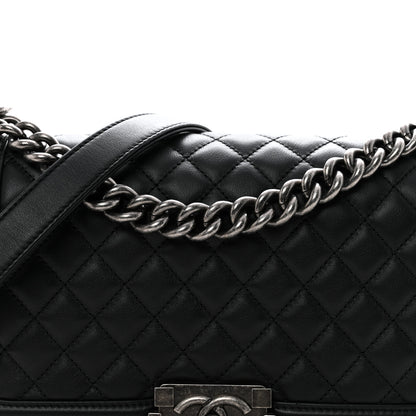 Chanel Calfskin Quilted Medium Boy Flap Black 8 of 11