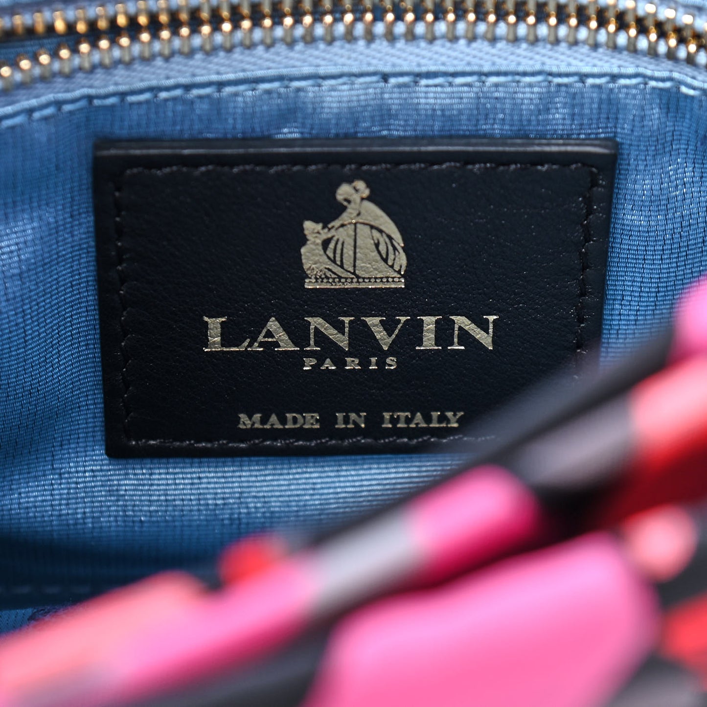Canvas Shoe Print Shoulder Bag Multicolor