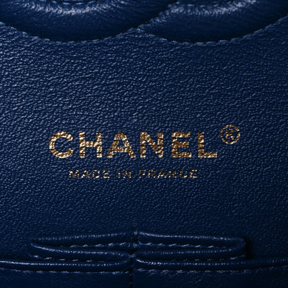Chanel Denim Quilted Medium Double Flap Blue 6 of 10