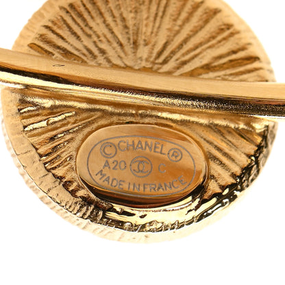 Chanel Pearl CC Tags Hoop Earrings Gold 4 of 4