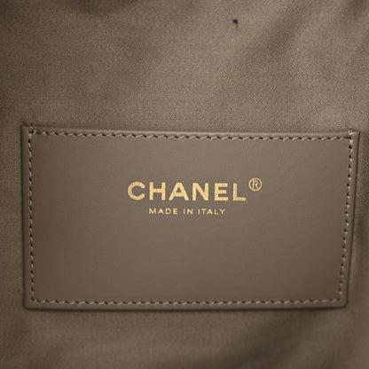 Chanel Suede Quilted Medium Chanel 25 Handbag Dark Grey 7 of 12