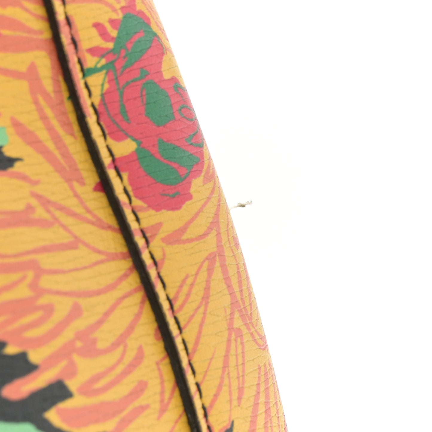 X KEN SCOTT New Shangai Calfskin Jenny Floral Print Small Jackie 1961 Hobo Black Pink