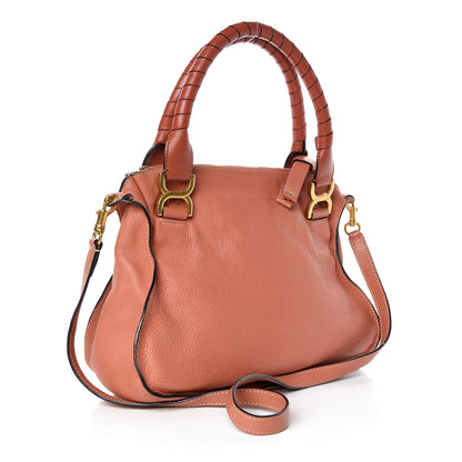 Chloe Calfskin Medium Marcie Satchel Coral 3 of 9