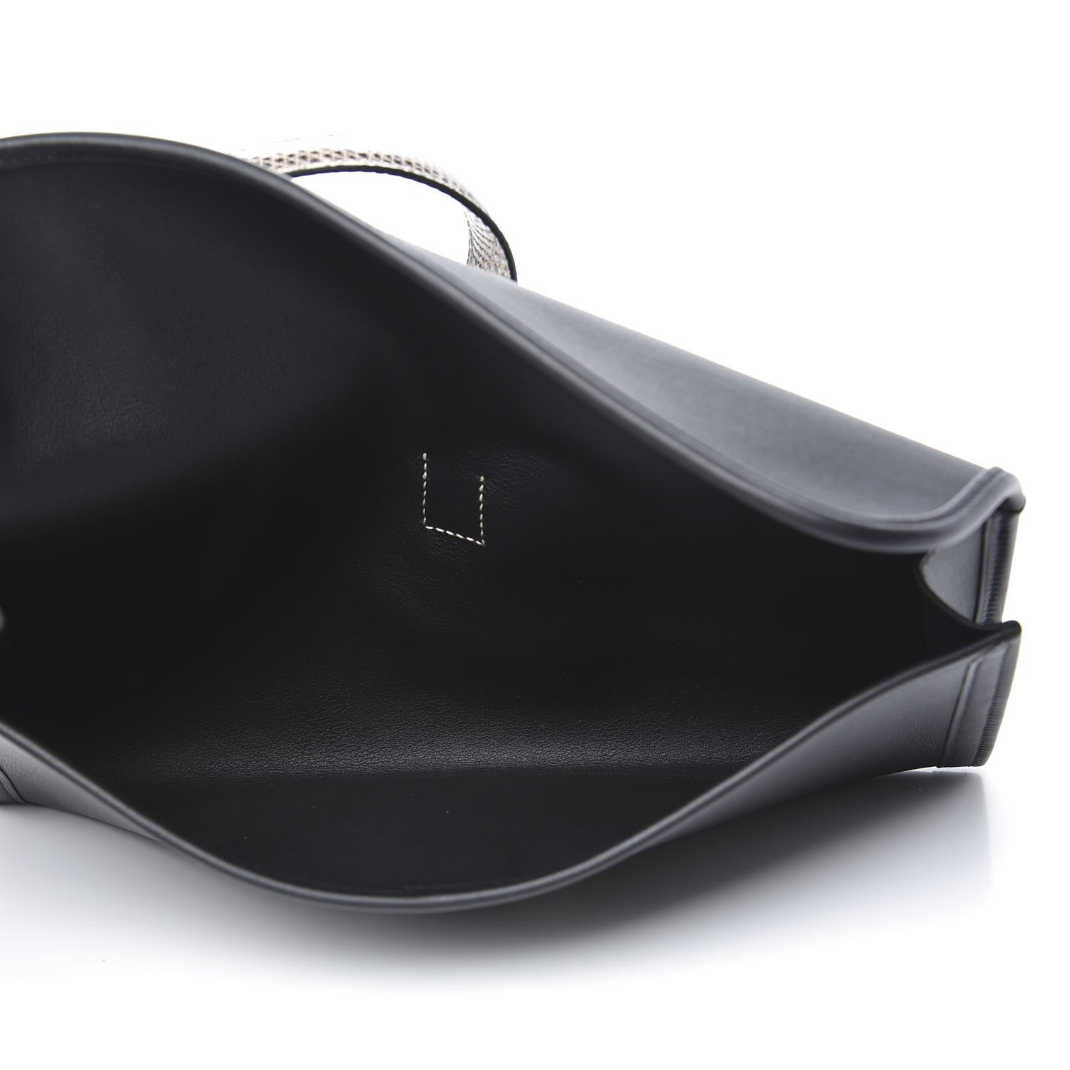Hermes Swift Lizard Jige Elan Touch 29 Clutch Black Ombre 5 of 11
