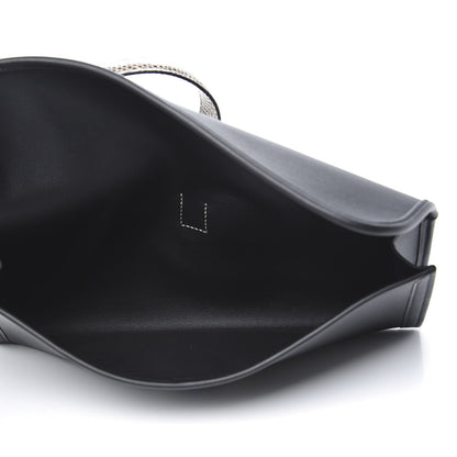 Hermes Swift Lizard Jige Elan Touch 29 Clutch Black Ombre 5 of 11