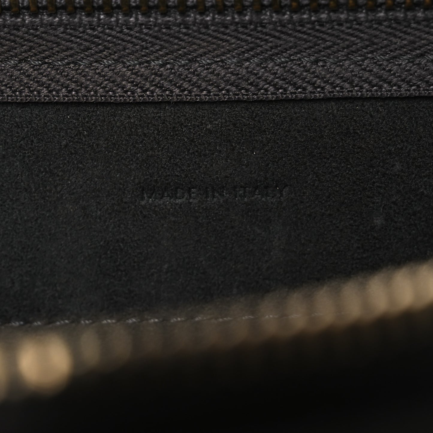 Grained Calfskin Nano Belt Bag Grey