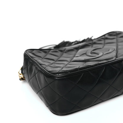 Chanel Lambskin Quilted Tassel Camera Case Black 8 of 10
