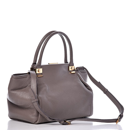 Lanvin Goatskin Trilogy Bowling Bag Mastic 3 of 18