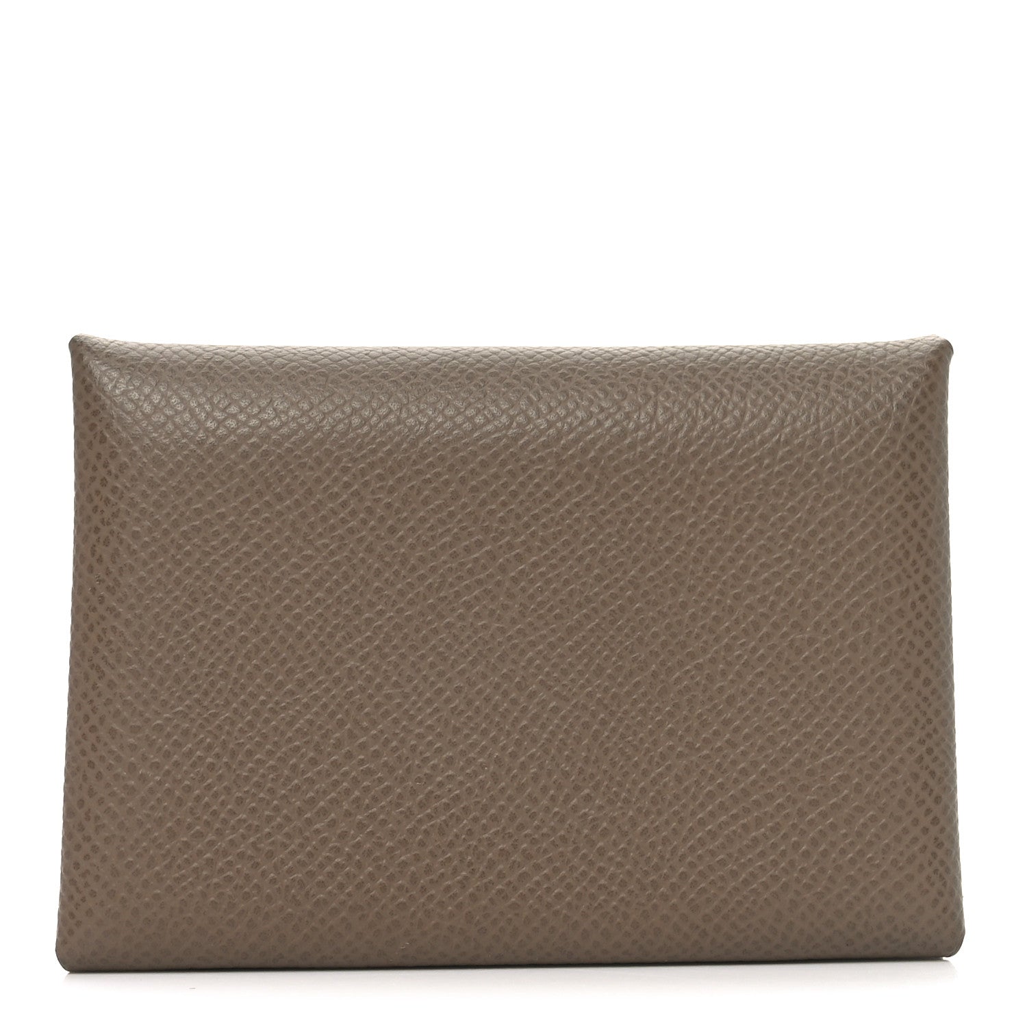 Hermes Epsom Calvi Duo Card Case Etoupe 1 of 7