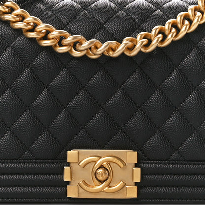 Chanel Caviar Quilted Medium Boy Flap Black 8 of 11
