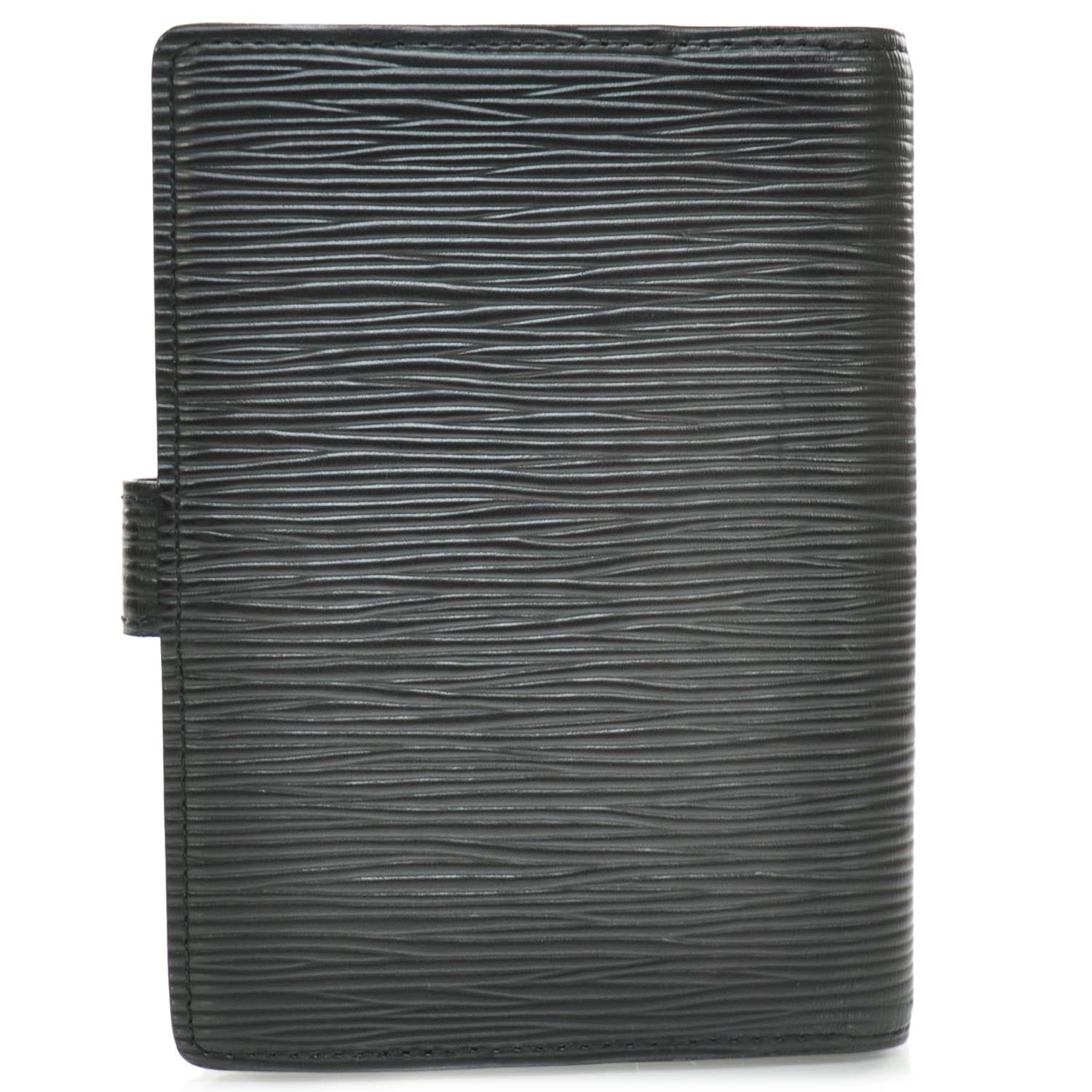 Louis Vuitton Epi Small Ring Agenda Notepad Pen Black 4 of 8