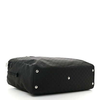 Gucci Nylon Monogram Large Duffle Bag Black 4 of 10