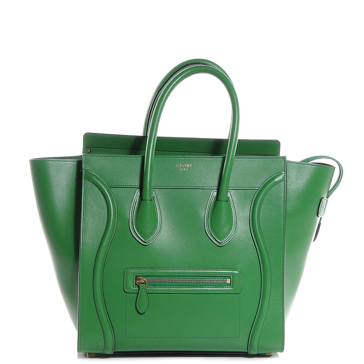 Palmelato Leather Mini Luggage Bag Grass Green