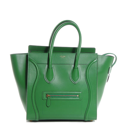 Celine Palmelato Leather Mini Luggage Bag Grass Green 1 of 8
