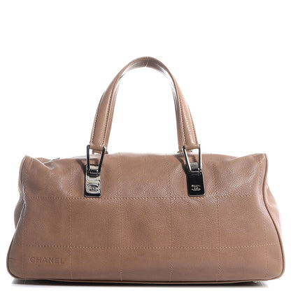 Chanel Caviar Square Stitched Bag Beige 1 of 7