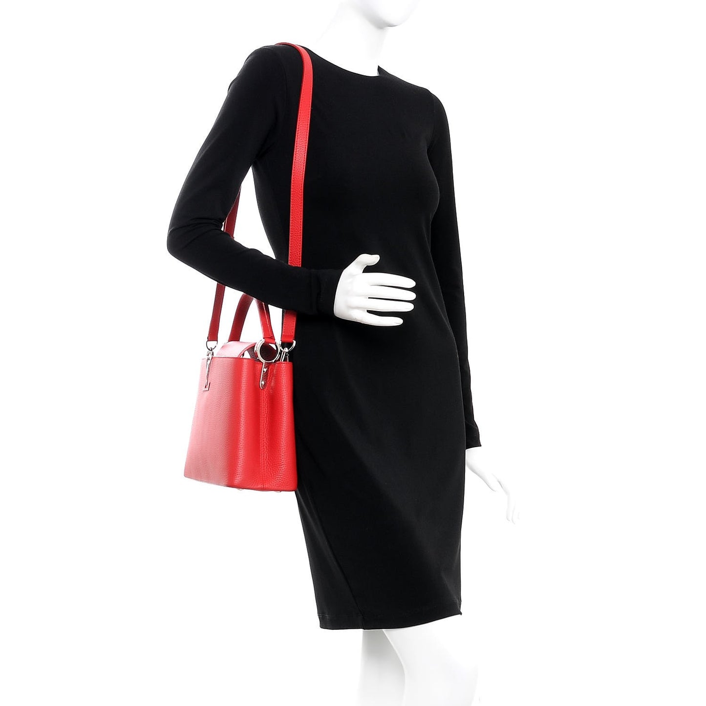 Taurillon Capucines PM Rubis