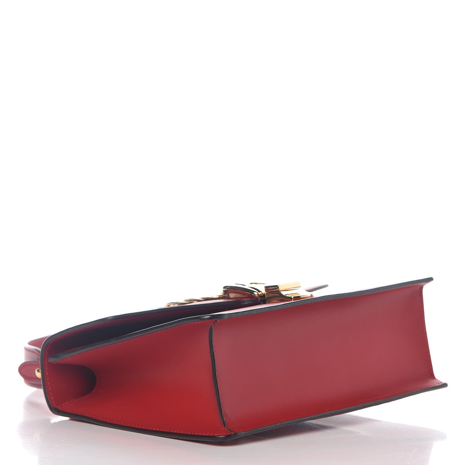 Gucci Calfskin Small Sylvie Shoulder Bag Hibiscus Red 5 of 10