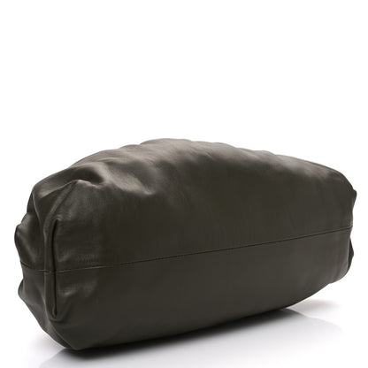 Bottega Veneta Smooth Butter Calf The Pouch Oversized Clutch Kaki Fondent 4 of 11