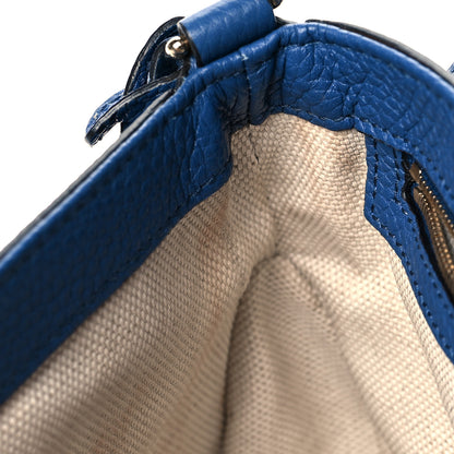 Gucci Pebbled Calfskin Medium Soho Flap Crossbody Caspian 13 of 14