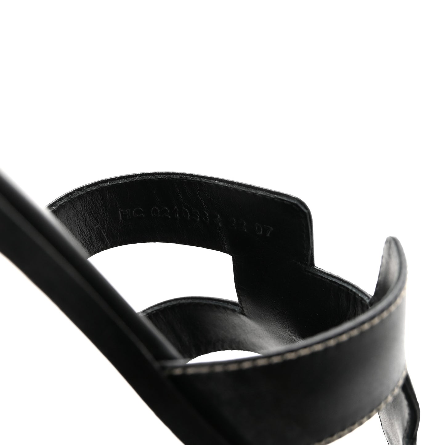 Box Calfskin Oran Sandals 39.5 Black