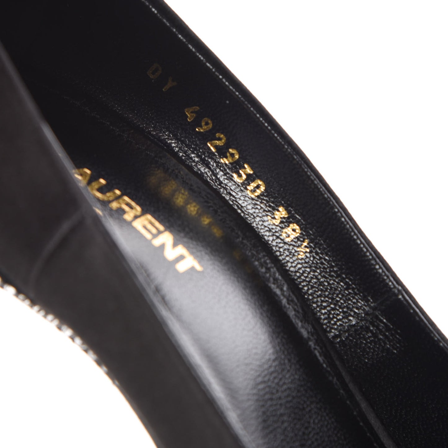 Satin Crystal Embellished Freja 105 Pumps 38.5 Black