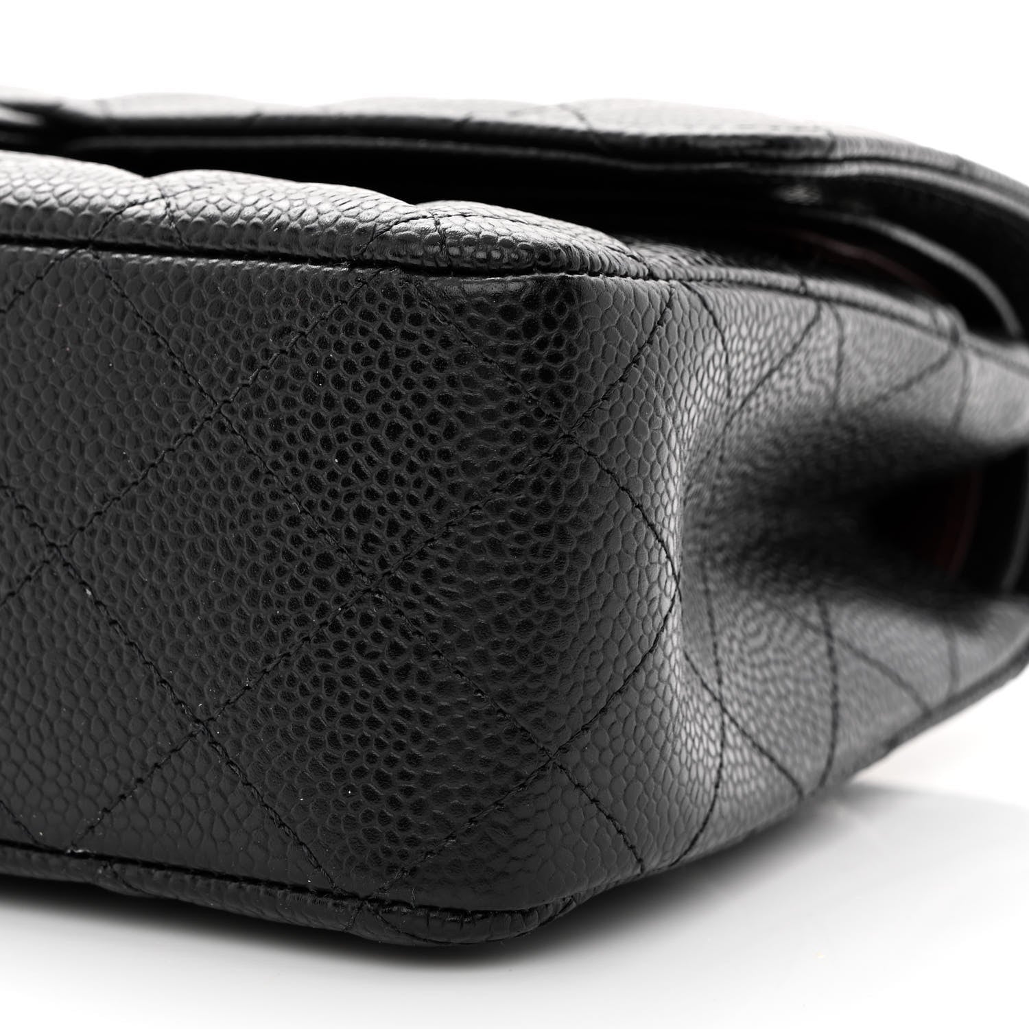 Chanel Caviar Quilted Medium Double Flap Black 10 of 11