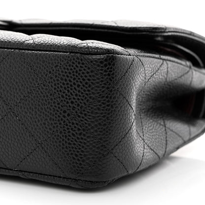 Chanel Caviar Quilted Medium Double Flap Black 10 of 11