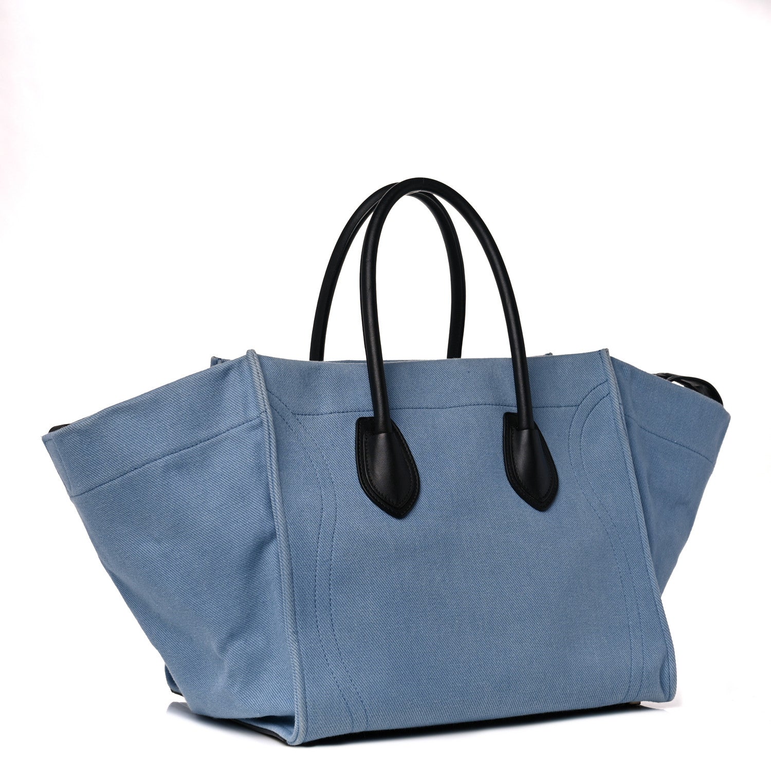 Celine Cotton Canvas Medium Phantom Luggage Blue 2 of 15