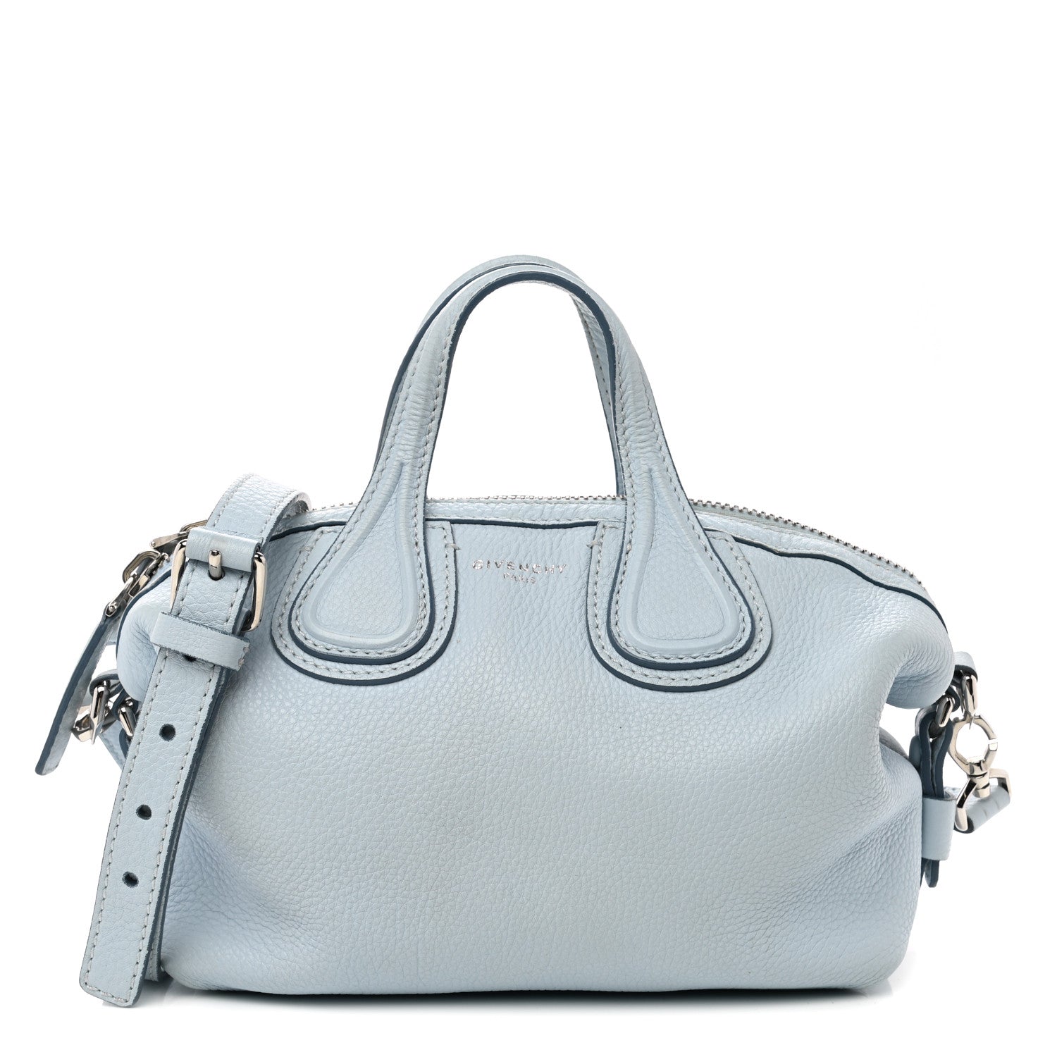 Givenchy Waxed Calfskin Micro Nightingale Baby Blue 1 of 12