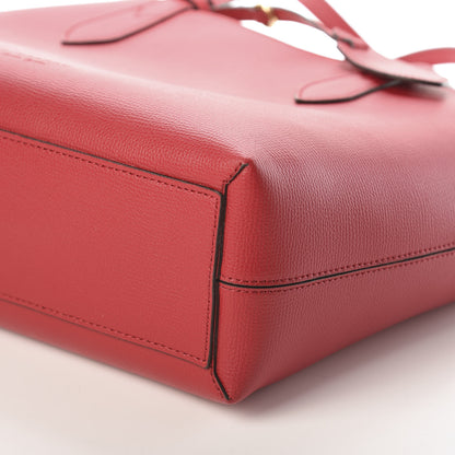 Burberry Haymarket Check Small Reversible Tote Poppy Red 11 of 13