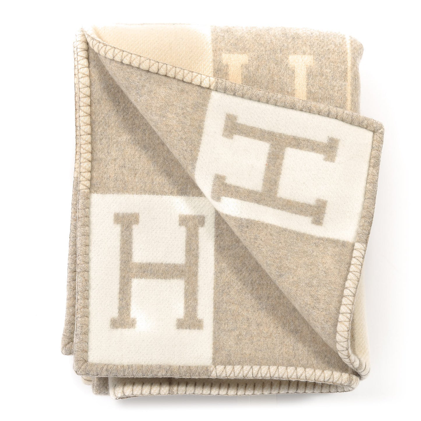 Wool Cashmere Avalon III Blanket Coco Camomille