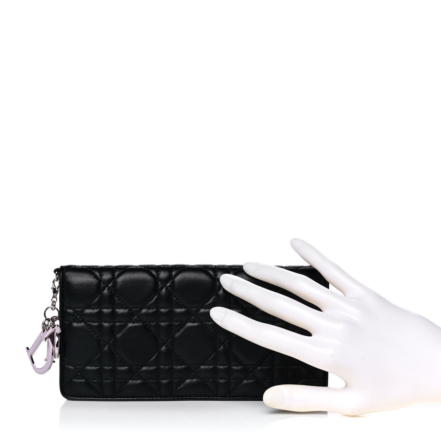 Lambskin Cannage Rendezvous Wallet Black
