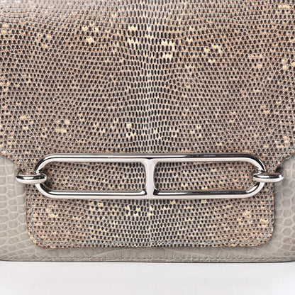 Hermes Matte Alligator Lizard Mini Sac Roulis Ombre Gris Perle 10 of 11