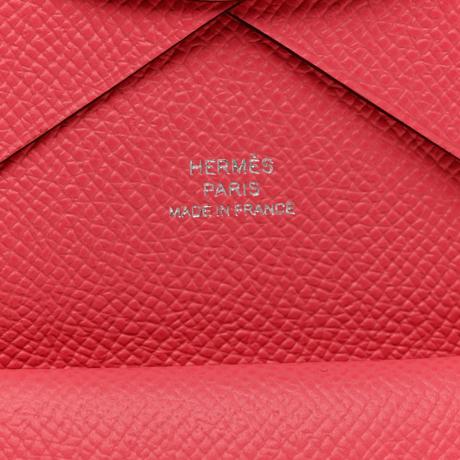 Hermes Epsom Calvi Duo Card Case Rose Azalee 6 of 7