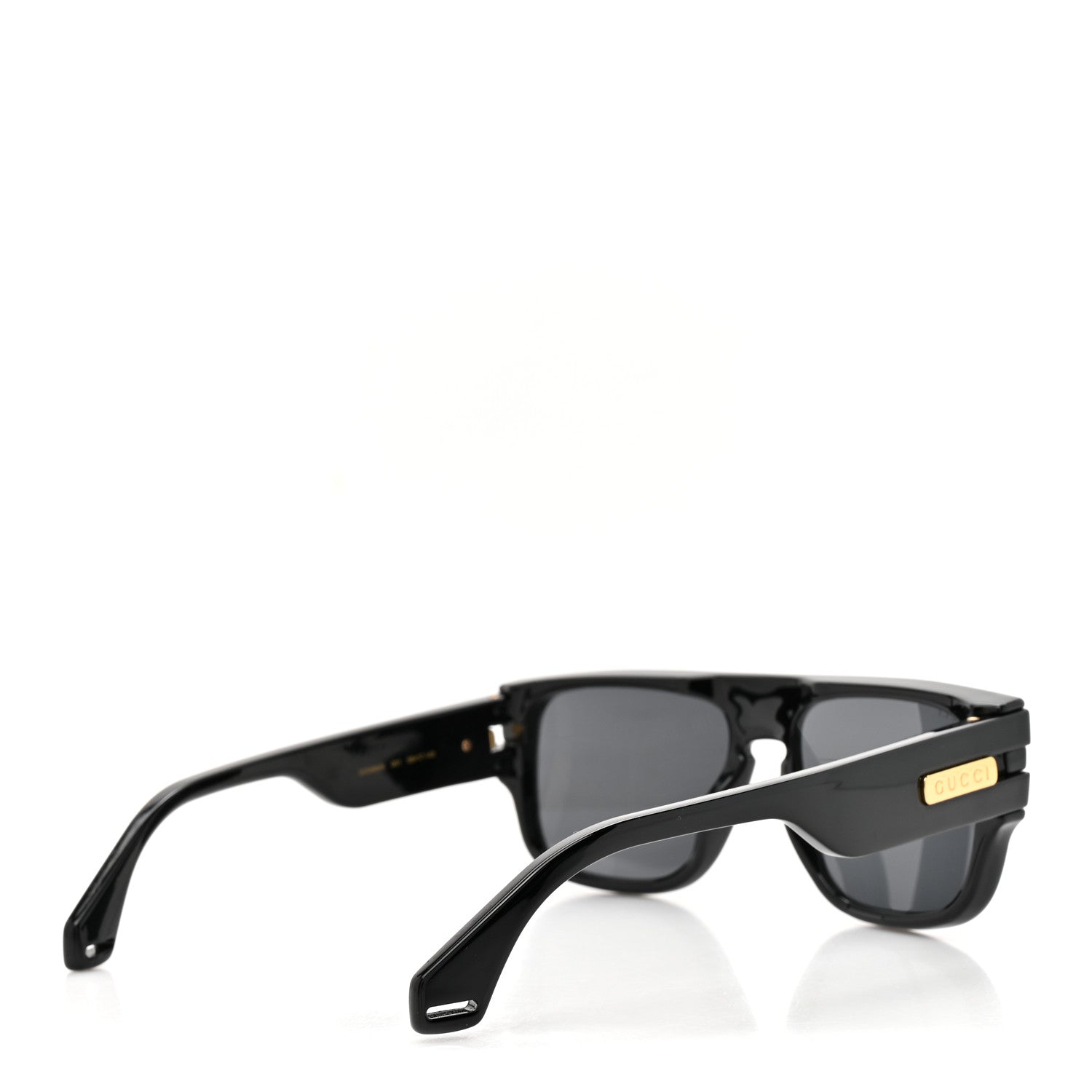 Gucci Acetate Rectangle Frame Web Sunglasses GG0664S Black 4 of 8