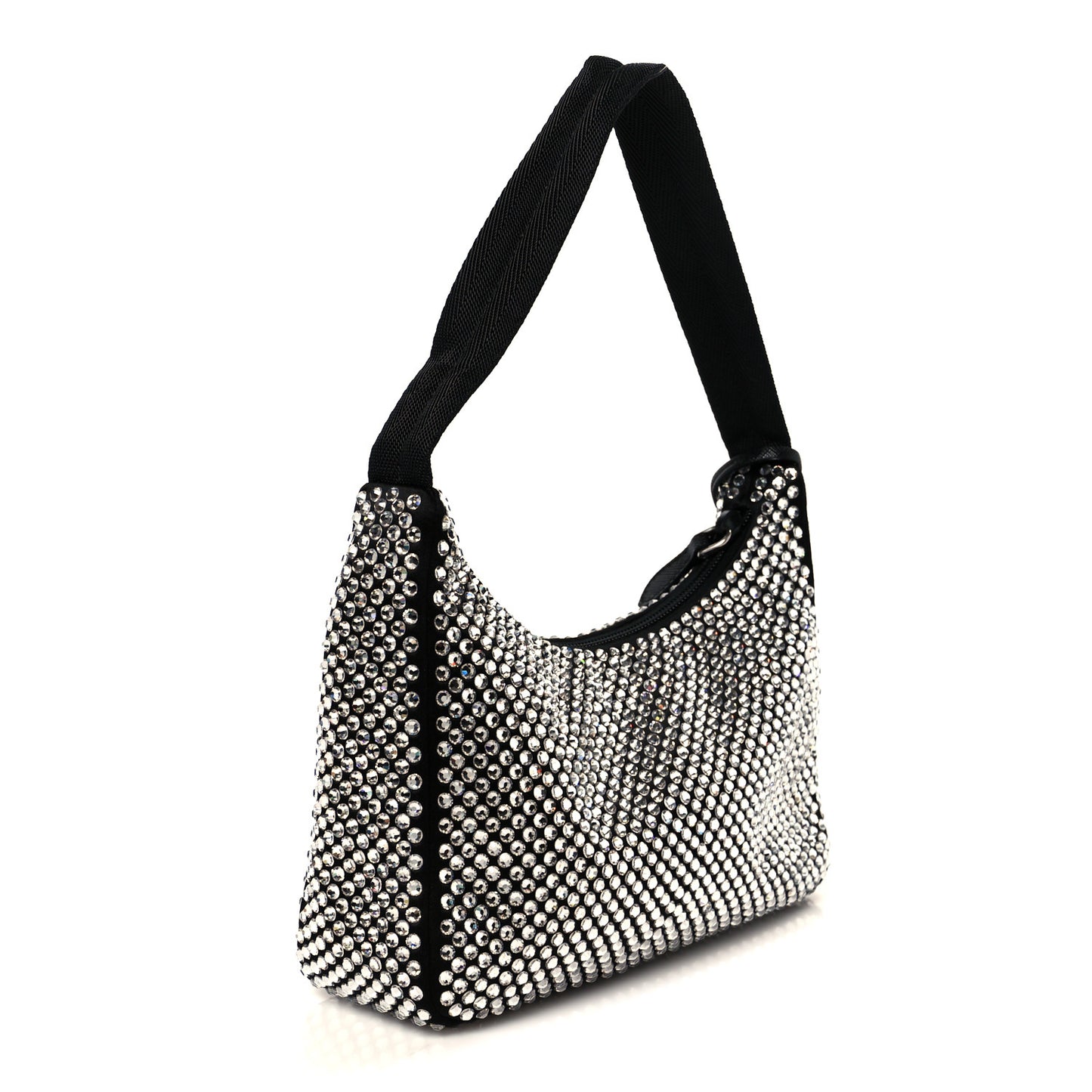 Satin Crystal Mini Re-Edition 2000 Bag Cristal