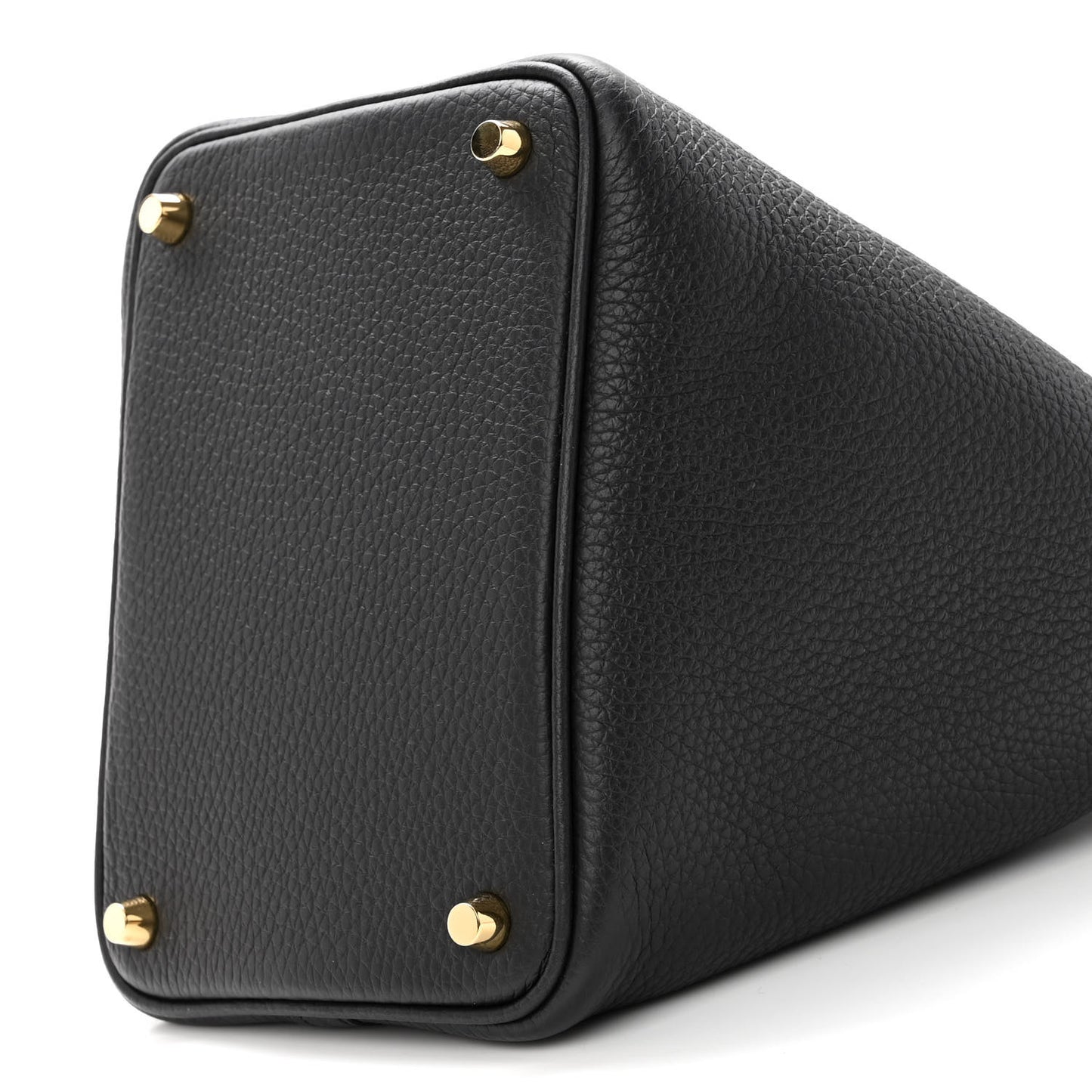 Taurillon Clemence Ostrich Touch Picotin Lock 18 PM Black