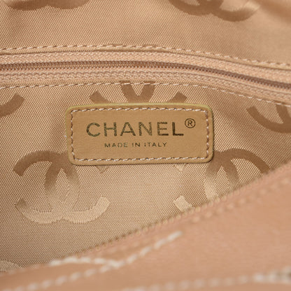 Chanel Caviar CC Stitched Hobo Beige 6 of 10