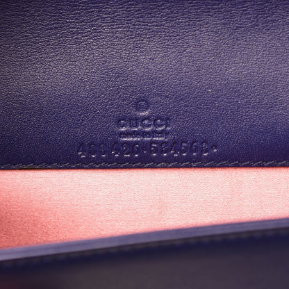 Gucci Velvet Matelasse GG Marmont Mini Bag Cobalt Blue 6 of 9