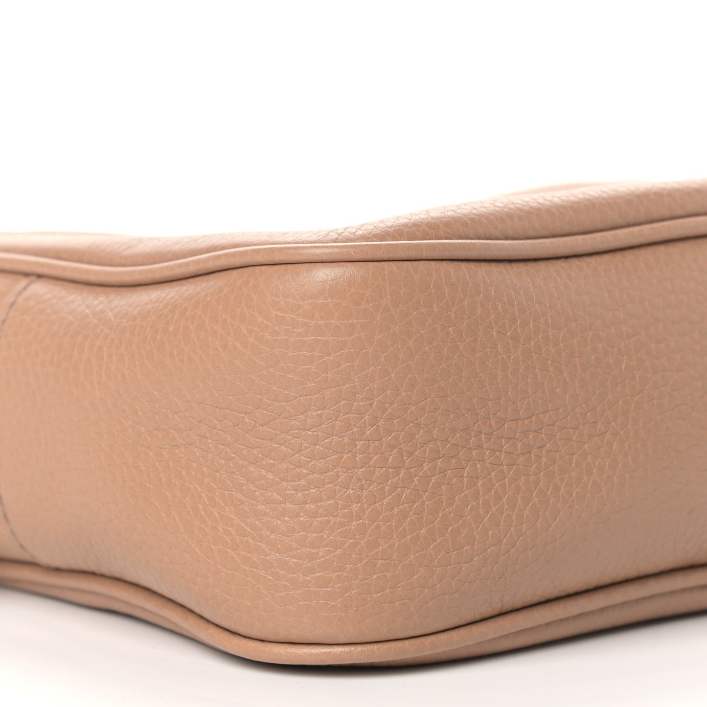 Pebbled Calfskin Small Soho Disco Bag Rose Beige