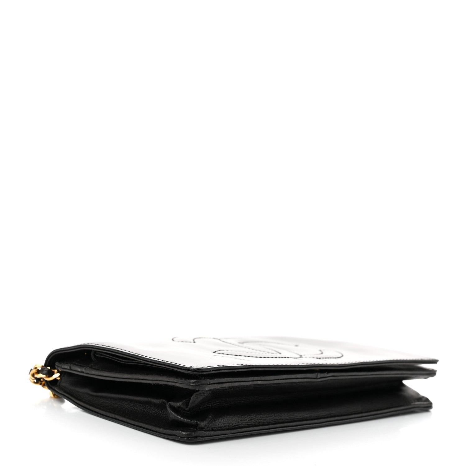 Chanel Patent Timeless CC Wallet On Chain WOC Black 4 of 10