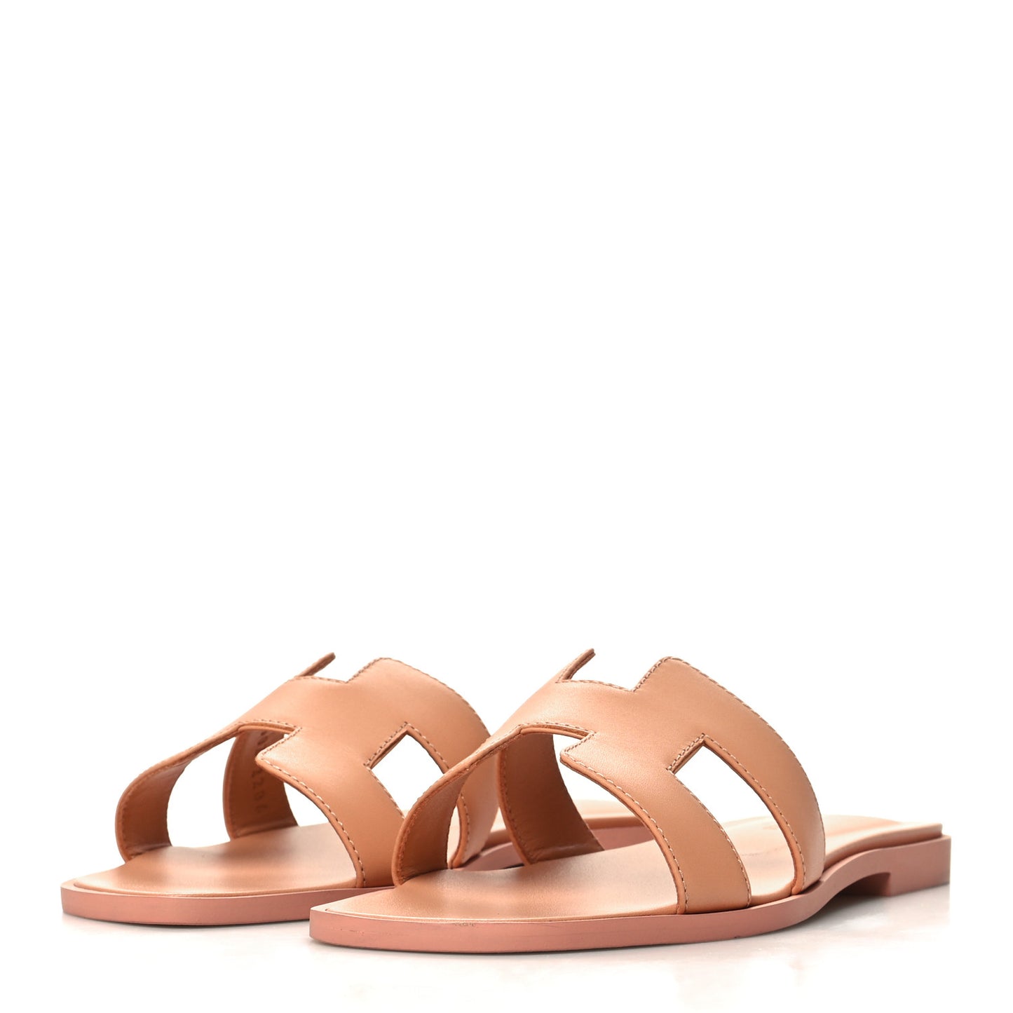 Calfskin Oran Sandals 36 Granit Rose