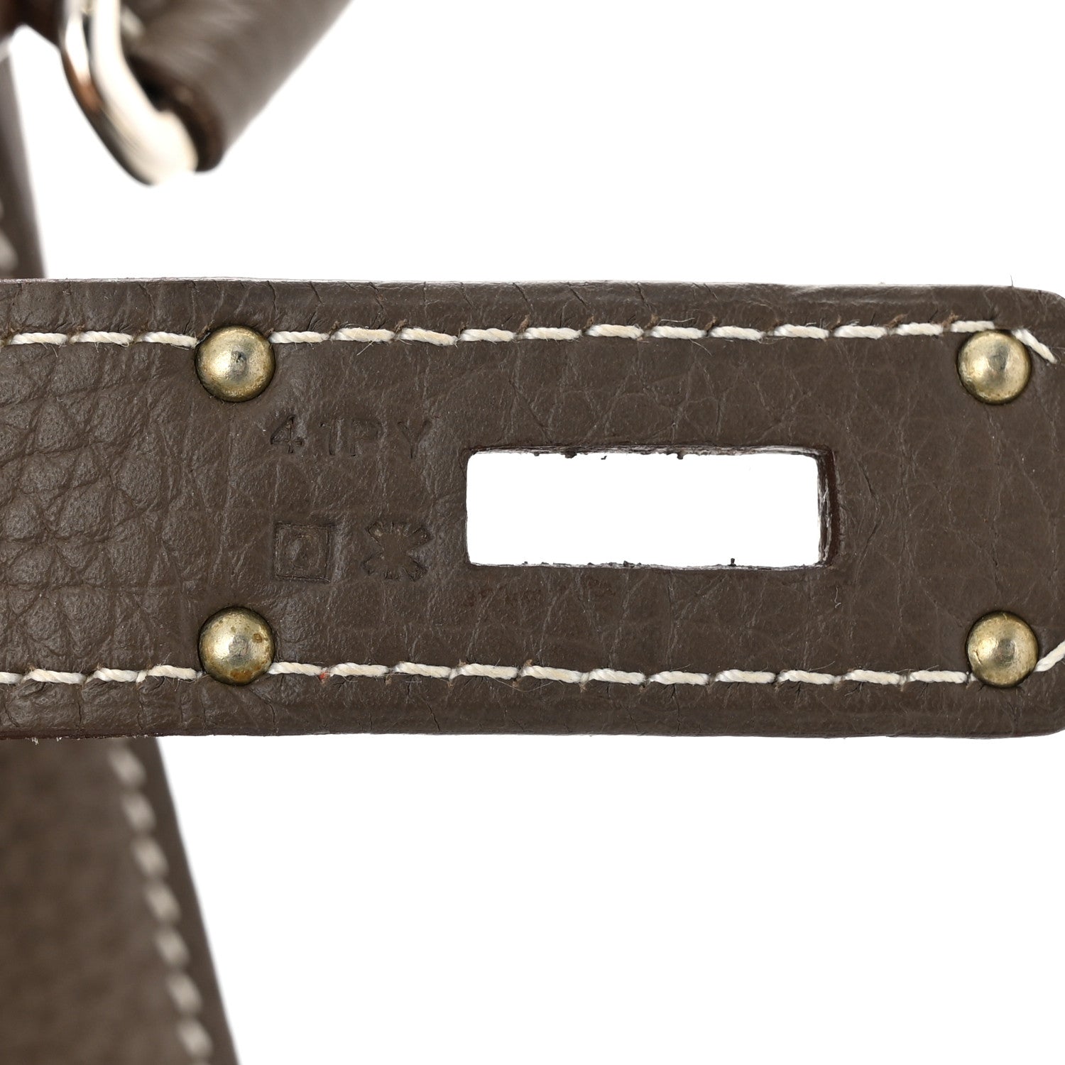 Hermes Taurillon Clemence Jypsiere 34 Etoupe 7 of 14