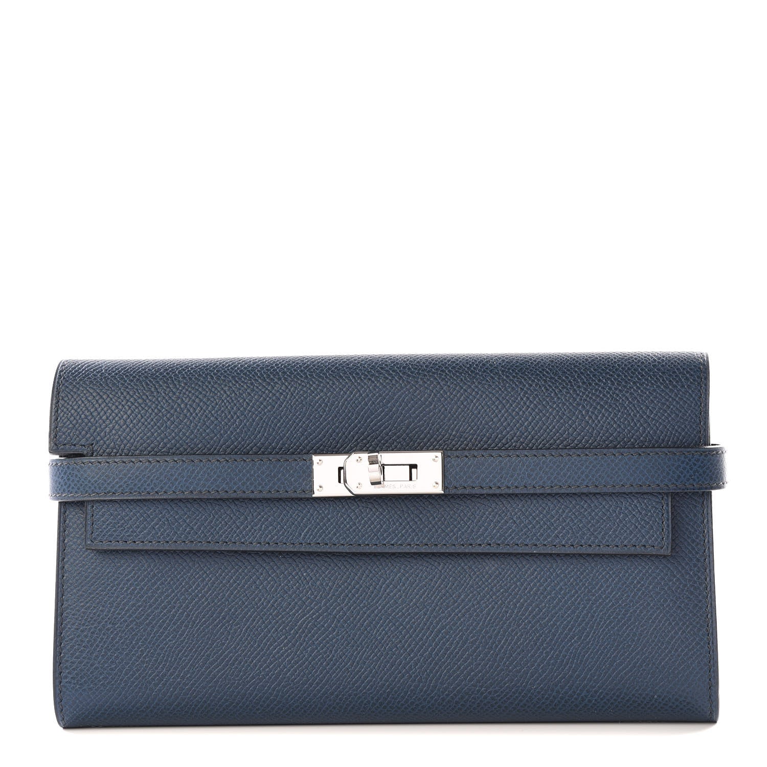 Hermes Epsom Kelly Longue Wallet Bleu Thalassa 1 of 10