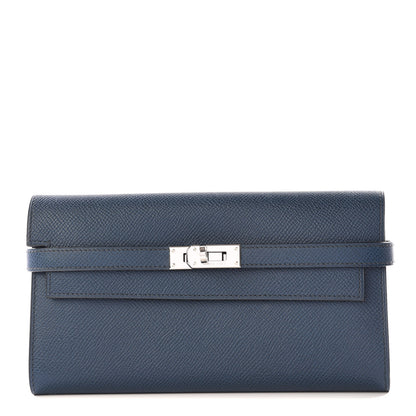 Hermes Epsom Kelly Longue Wallet Bleu Thalassa 1 of 10