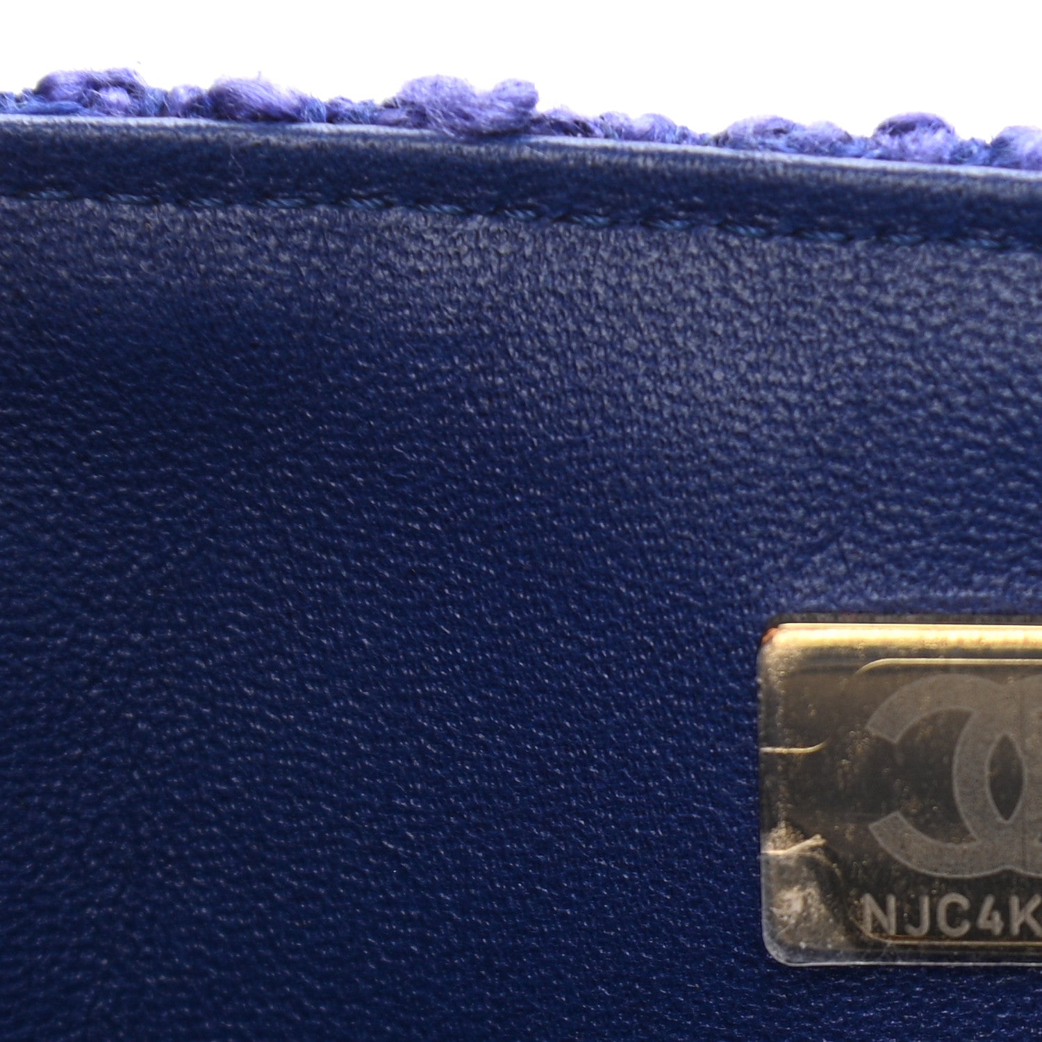 Chanel Tweed Quilted Mini Rectangular Flap Blue 7 of 10