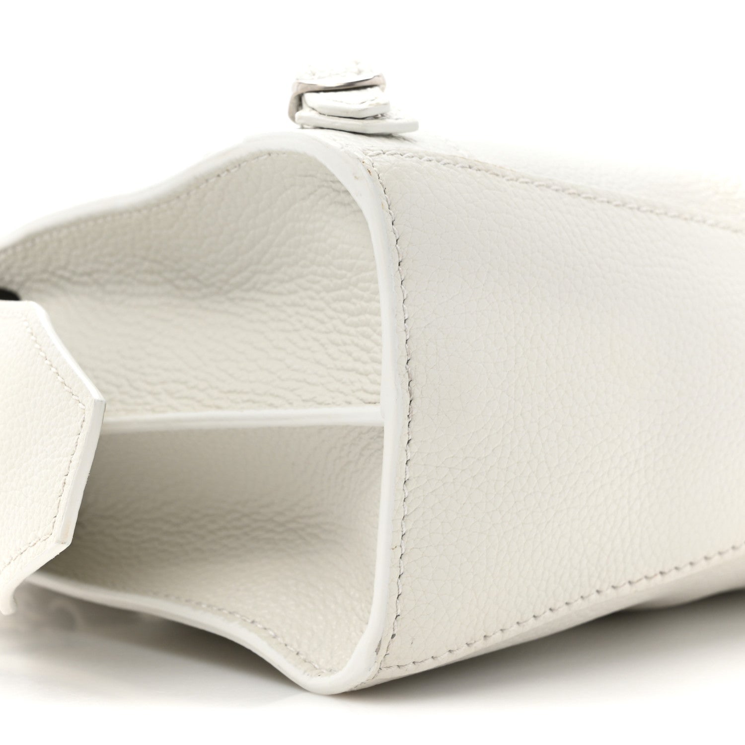 Balenciaga Grained Calfskin Neo Classic Silver Hardware Mini City White 9 of 12